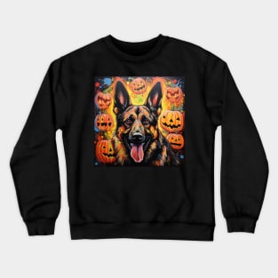 Halloween German Shepherd Crewneck Sweatshirt